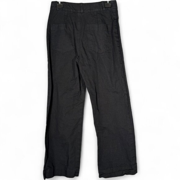 Horses Atelier Linen Blend High Waisted Wide Leg Pants Minimalist Size3  =  US 8 - Picture 2 of 8